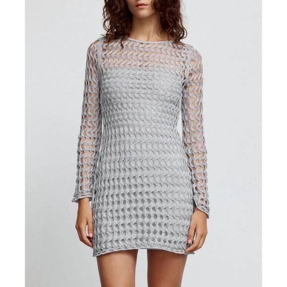 SIGNIFICANT OTHER Dresses & Skirts - NEW SIGNIFICANT OTHER adley mini dress in silver